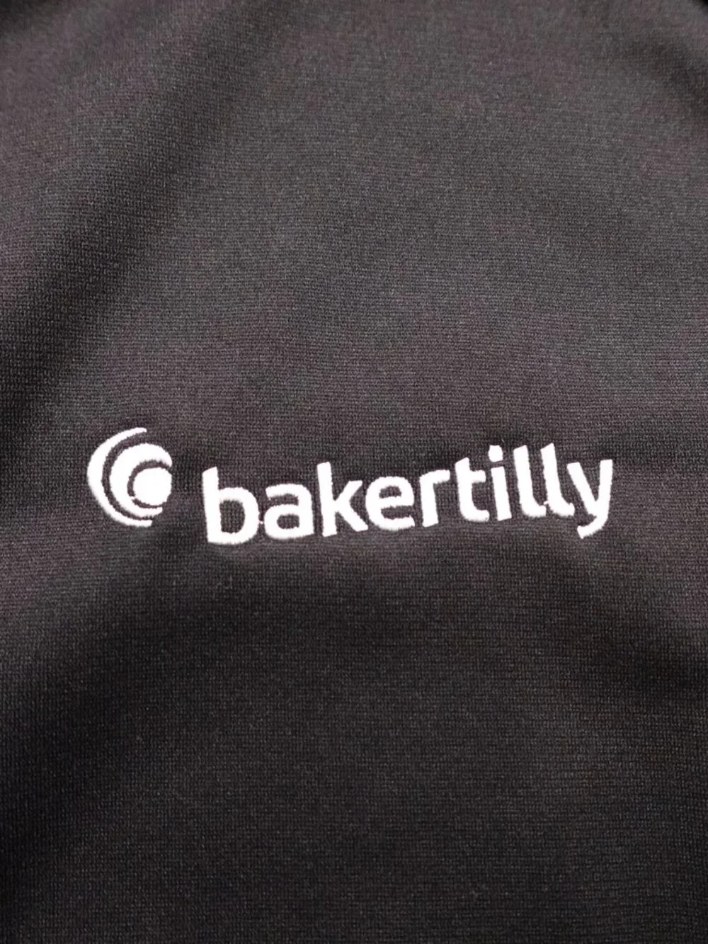 The North Face Tech Full-Zip Track Jacket Men’s XL Black Baker Tilly Logo